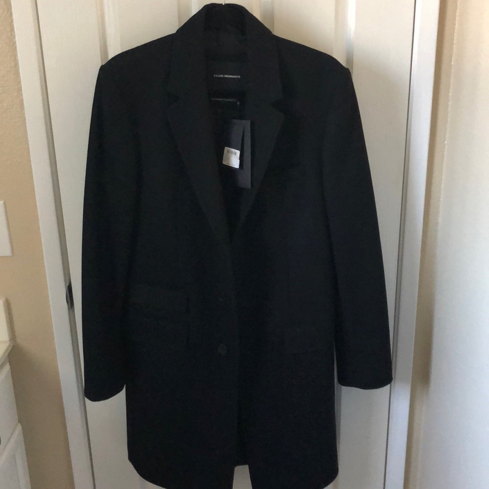 Club Monaco Black Coat, Sz Small, Brand New w/ Tag
